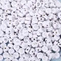 White round acrylic beads with silver numbered 0-9 for DIY jewelry making - 4x7mm White With Silver Numbers (100pcs)