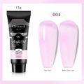 UV-Nagelverlängerungsgel in 04 Clear Pink mit matten und glänzenden Finish-Effekten - 15ml 04 Transparent Rosa