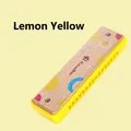 16-hole wooden tremolo harmonica for kids in lemon yellow with giraffe pattern - Lemon Yellow
