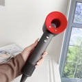 High-speed bladeless hair dryer in dark gray and red with matte finish - China Red / Us Standard (taiwan) 110v - 1.8m - Bare Unit
