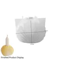 Moule en silicone en forme de coquillage pour bougies DIY, diamètre de 7,2 cm - Moule à Chandelier Coquille