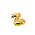 Pendentif lettre Z doré poli en acier inoxydable pour colliers ou bijoux DIY - Lettre Z (Style Z)