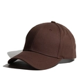 Solid coffee brown cotton twill ponytail baseball cap for women with high quality finish - Brown