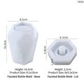 Kit de moules en silicone pour flacon de lotion facetté avec dimensions indiquées - Facetté - Moule Flacon Lotion