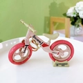 Pink and red miniature balance bike keychain pendant for children's toy collection - Bicycle Keychain - Red