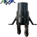 Figura snodata nera stampata in 3D con bussola da 10mm e giunti mobili da scrivania - Bussola da 10mm Seduta / Nero