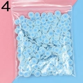 Blaue DIY Schneeflocken Polymerton-Scheiben für Nailart und Slime im Druckverschlussbeutel - 4-Blaue Schneeflocke