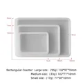 Rectangle silicone resin molds for coasters in small medium and large sizes - Rectangular Set