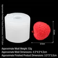 Lychee shaped silicone mold for mousse and chocolate with product size specifications - 2# (B1129) / Clear