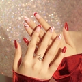JP1919-Red Sequin Nude Wave