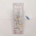 Laser cartoon bear sticker sheet in purple floral theme for scrapbooking decoration - Flower Basket Rabbit