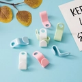 Macaron color plastic bag hanger hooks in pink blue white and green for closet space saving - Hanger Connection Hook / 4 Pieces (Loose) / Multicolor