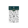 Pegatinas 5D de uñas con relieves de siluetas de hadas negras y motivos de luna - TS-1742 Hada de la Noche