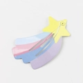 Cute colorful star shooting star hair clip with pink blue and purple rainbow tail - Shooting Star