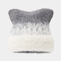 Berretto con orecchie da gatto sfumato in morbido peluche per calore e stile invernale - Sale e Pepe