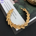 Pulsera clásica de eslabones chevron dorados con largo de 18cm y peso de 24,5g indicado - 18cm / Dorado