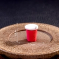Miniature tasse de cola rouge pour déco DIY, taille 1.8cm de haut sur 1.5cm de large - Boisson