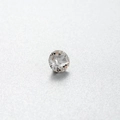 Clear round brilliant cut zircon crystal for DIY earring jewelry making with high fire - 5mm / White (1#)