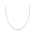 Collana a catena piatta a serpente placcata in oro 18k con finitura in metallo lucido - Catena a serpente dorata