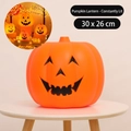 Halloween 30x26cm orange pumpkin lantern with steady light mode for festive decor - 30*26cm / Steady On