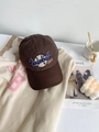 Berretto da baseball marrone scuro retrò con ricamo 3D Baseball Mom stile americano - Caffè