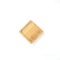 Square bamboo tray for succulent pots and DIY mosaics with natural wood grain - Outer Diameter 7.2cm Inner Diameter 6.2cm