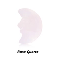 Polished natural rose quartz moon face carving for energy meditation and home decor - Rose Quartz / 20*30mm