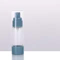 30ml refillable airless spray bottle with blue pump for cosmetics and travel - Spray / 30ml / Blue
