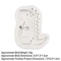Cartoon dinosaur silicone fondant mold for chocolate and DIY cake decorating - Style 7 / Gray