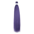Mèches à tresser violettes Easy Braid de 26 pouces en fibres synthétiques souples - Violet (FR PURPLE#)