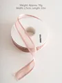 Chiffon Christmas tree ribbon in soft lotus pink, 2.5cm wide organza for 2025 holiday decor - 2.5cm*22m / Lotus root pink
