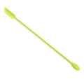 Mini silicone spatula and spoon set in bright lime green for cosmetic bottles - Large Green