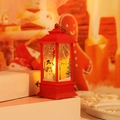 Muñeco De Nieve Navideño Rojo Con Destello Amarillo