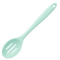 Light green silicone slotted spoon for cooking with professional seamless design - Slotted Spoon / Mint Green