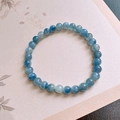 51# Blue Crystal Bracelet-6mm