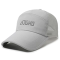 Berretto da baseball in mesh grigio chiaro con ricamo AJGHO e visiera parasole - Regolabile / Grigio