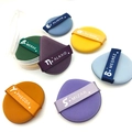 Colorful XL dual-use air cushion puff set in round and teardrop shapes with storage jar - Set of 3 (Random Color)