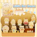 Rotating resin fox blind box bear figurine in a chef outfit for desktop decor - Full Set / Chubby Bear