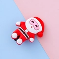 Cute Santa Claus cartoon hair clip made of soft PVC material for Christmas accessories - Santa Claus