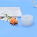 DIY sea turtle silicone mold for resin candles with orange turtle figurine on blue background - Small Turtle Shape