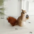 Cartoon squirrel foam ornament with pinecone and fluffy tail, 15cm height variant - Large Sitting Squirrel Ornament