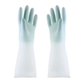 Guantes de látex impermeables con degradado azul y textura antideslizante duraderos - M (55-70kg) / Azul Claro Degradado / Material Regular