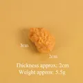 Realistic 3cm fried chicken leg food model miniature for display and keychain decoration - Popcorn Chicken (Random Style) (No Loop)