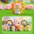 Sammelbare Cartoon-Mais-Blindbox-Set mit 7 süßen Tierfiguren auf grünem Gras - -099 Creme Süßer Bär - 6er-Set