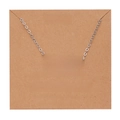 18k gold plated stainless steel Libra constellation necklace with astrology card - Silver-Libra