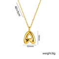 Minimalist 18K gold plated letter A pendant necklace with adjustable chain dimensions - Letter A
