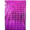 Pannello decorativo con paillettes quadrate viola lucido per sfondo di feste e nozze - Rosa Rosso