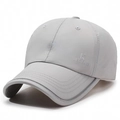 Light gray quick-dry baseball cap featuring K LEGEND embroidery and side air vents - Adjustable / Light Gray