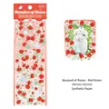 Rose themed stickers for journaling with floral motifs and butterfly patterns - Rose Bouquet - Red Rose