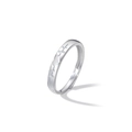 925 silver glowing couple ring with heartbeat line and heart shape on white background - Adjustable Open / Heart Signal Glowing Ring (Women)